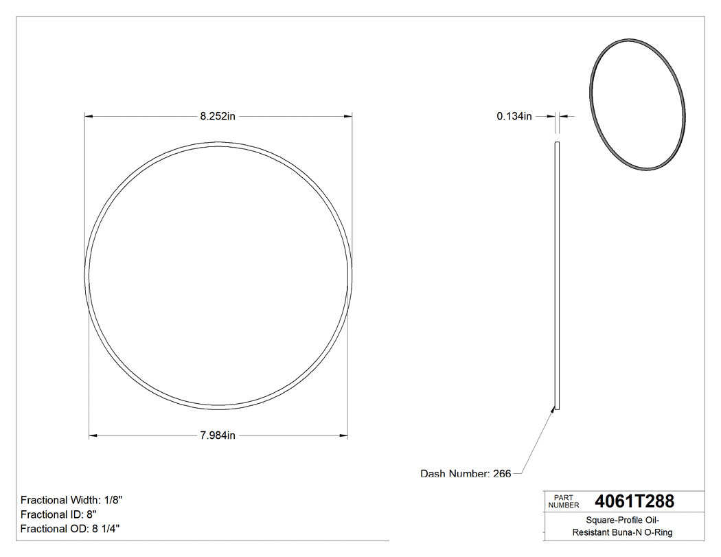 Technical drawing - 4061T288